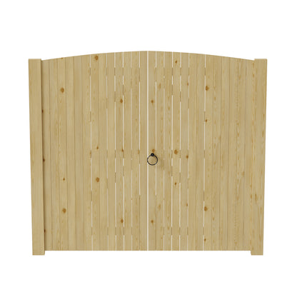 6ft x 6ft Heavy Duty Wooden Double Door with Reinforced Braces