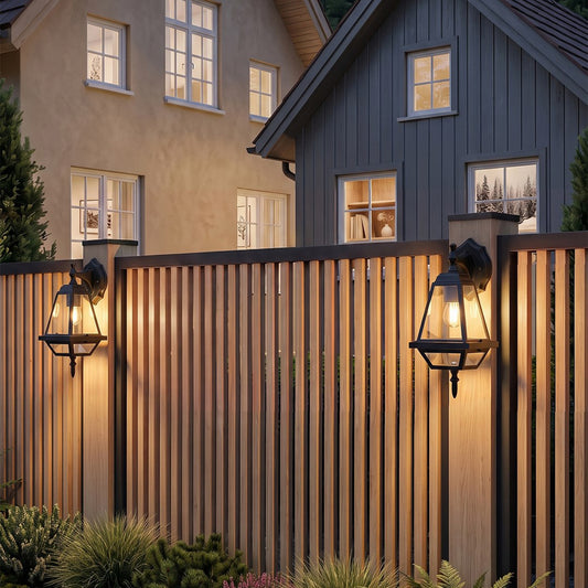 Black IP65 Weatherproof Outdoor Wall Light