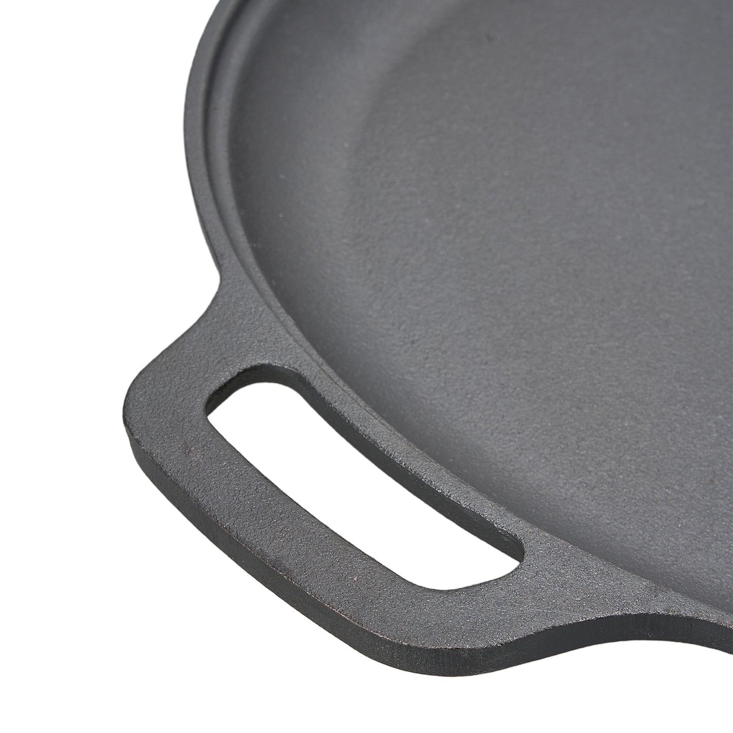 Pre-Seasoned Round Dual-Handle Cast Iron Grill Pan