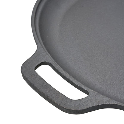 Pre-Seasoned Round Dual-Handle Cast Iron Grill Pan