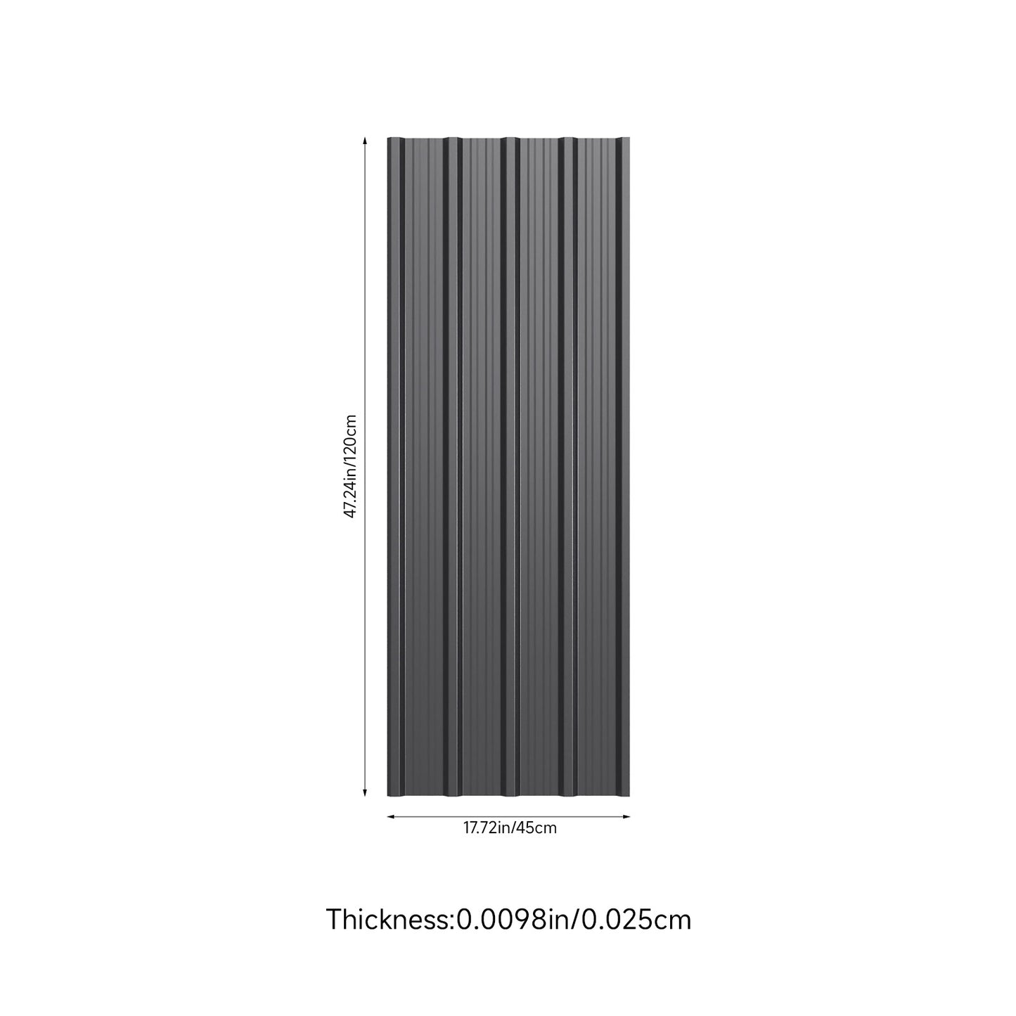 12pcs Galvanised Steel Corrugated Roofing Sheets