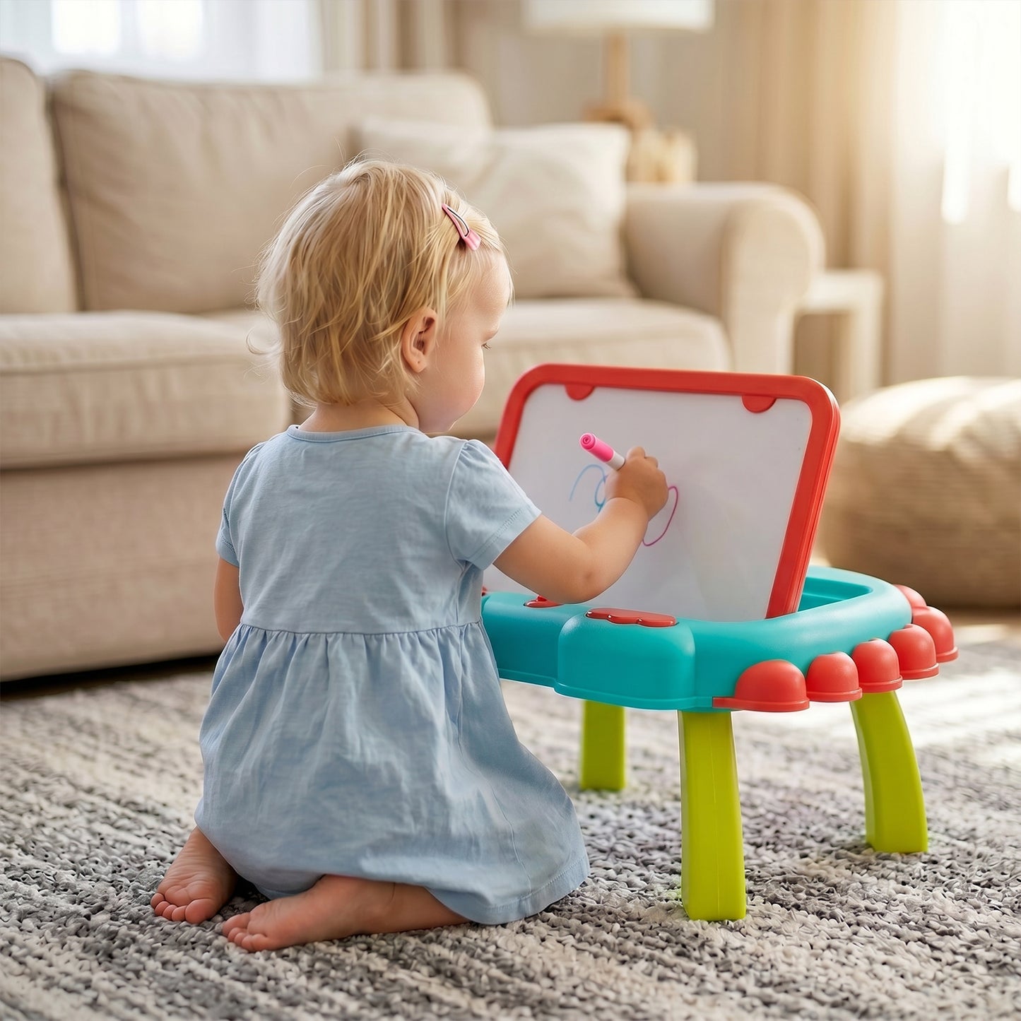 Double-Sided Cartoon Magnetic Drawing Board for Kids