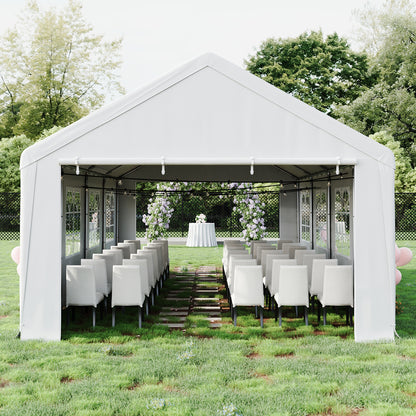 Garden Party Tent with Removable Sidewalls and Doors