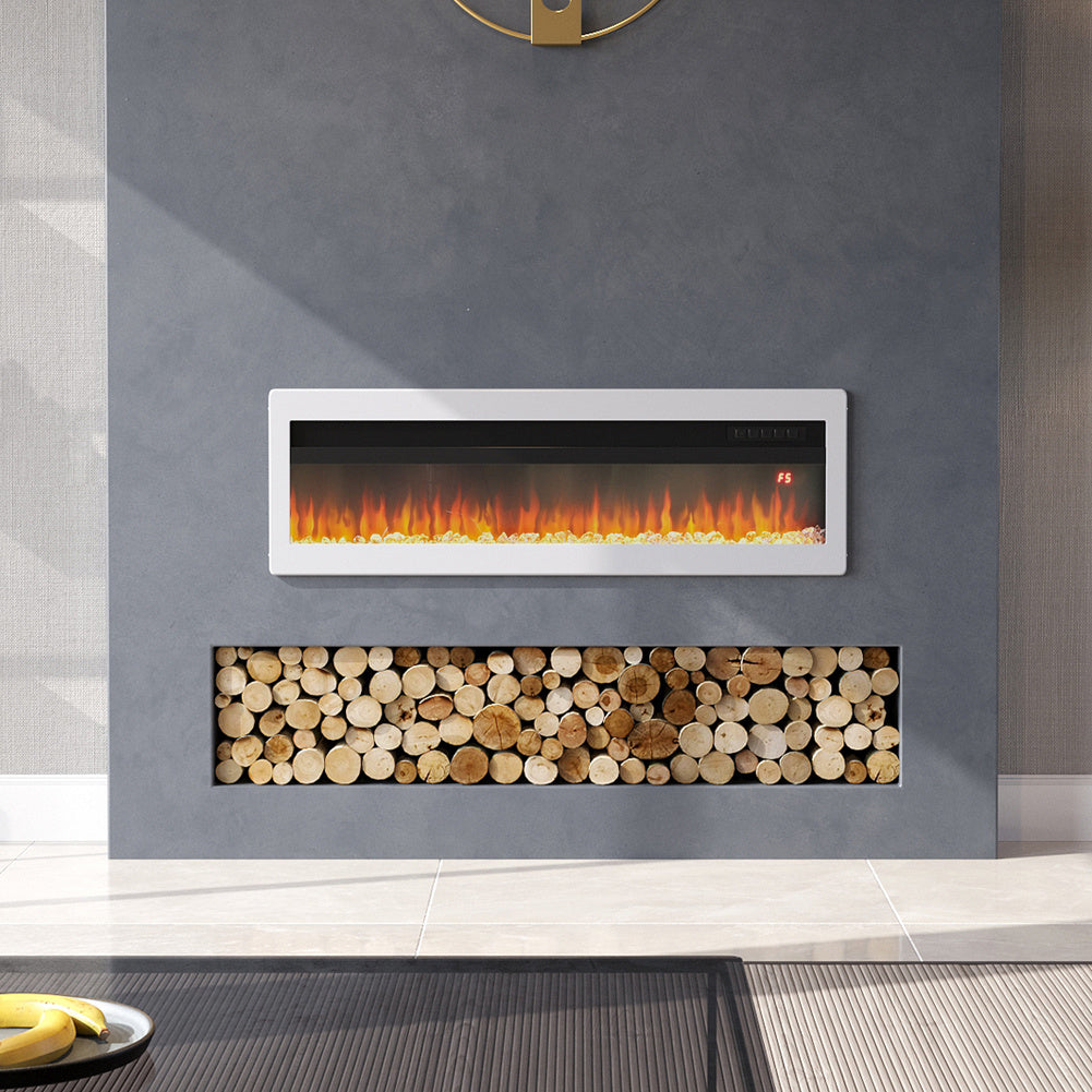 40/50/60/70 Inch Electric Fireplace with 9 Flame Colour and Remote Control