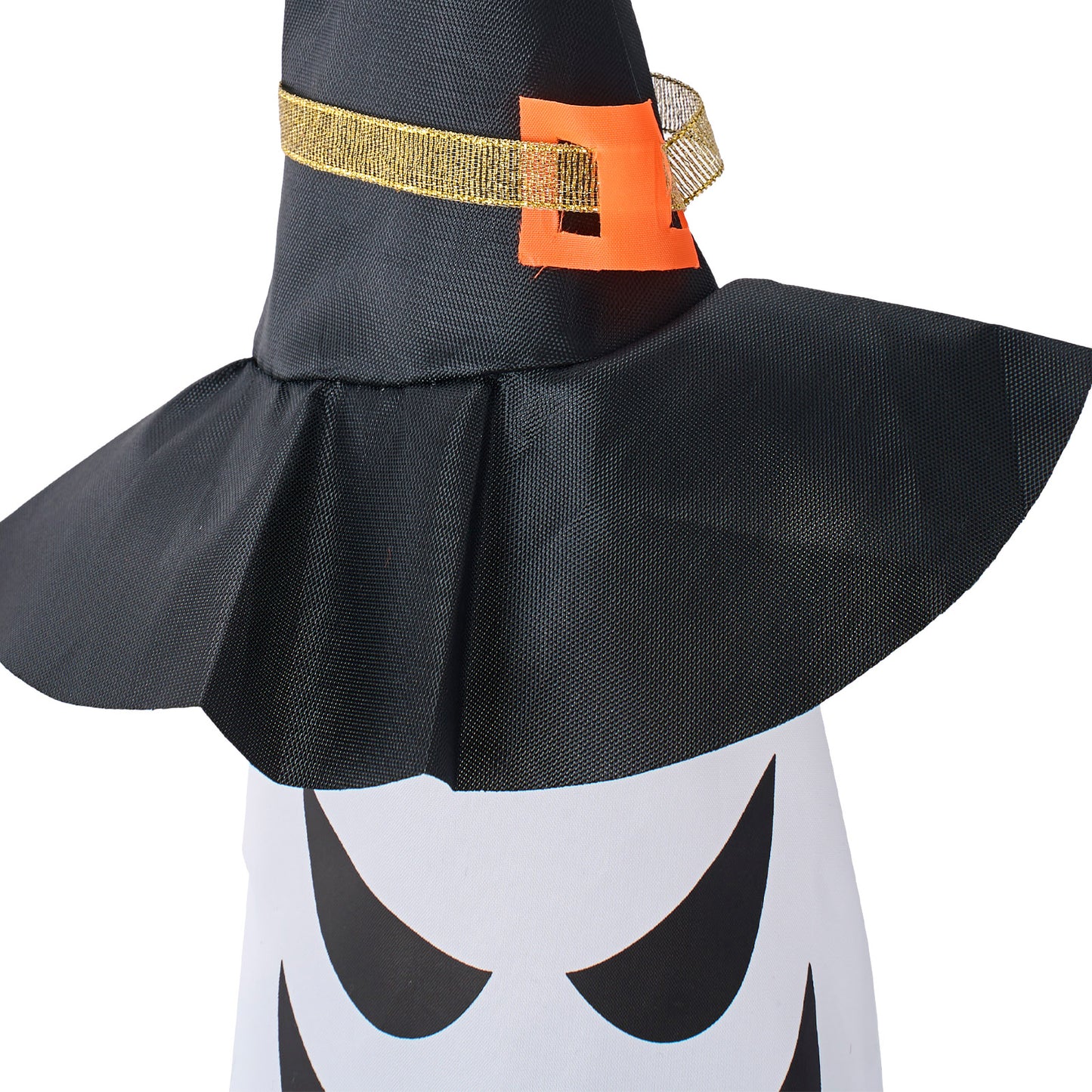 2Pcs Halloween Decorations Ghost Witch Hats with LED Lights