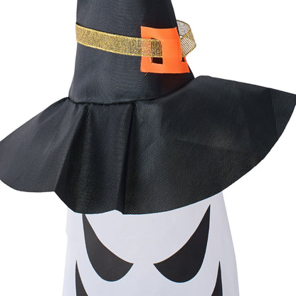 2Pcs Halloween Decorations Ghost Witch Hats with LED Lights