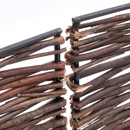 Trash Can Fence Wicker Privacy Fence