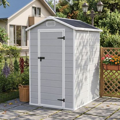 4x6 FT Outdoor Garden Plastic Storage Shed