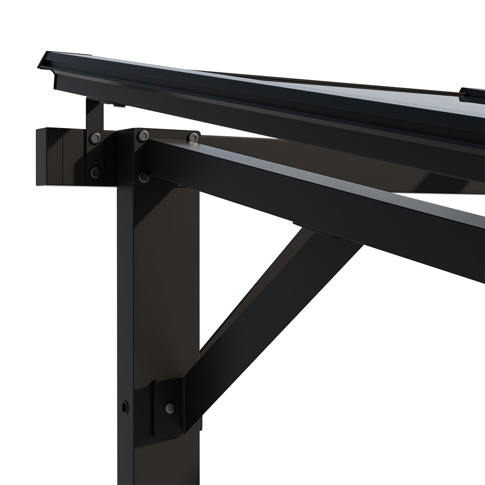 3X4.2M Wall-Mounted Patio Canopy