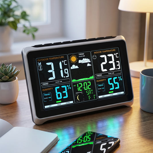 Wireless Colour Digital Display Weather Station with Outdoor Sensor