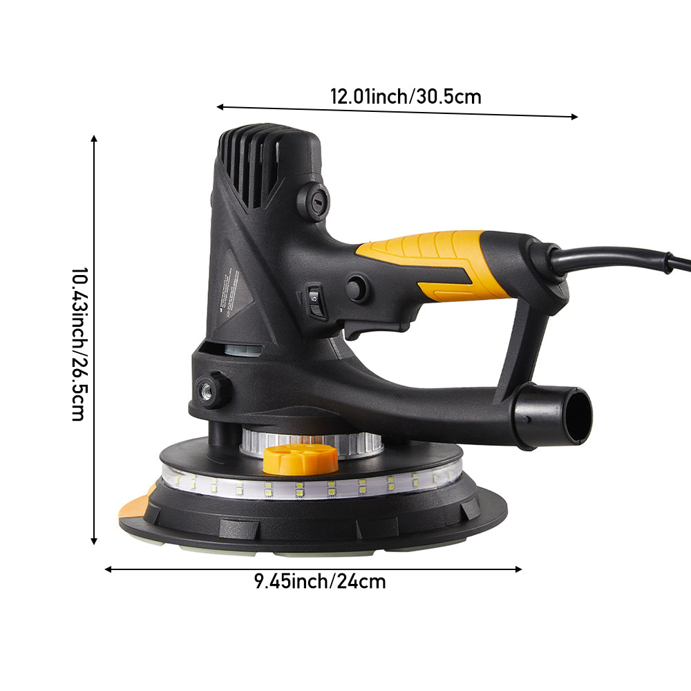 710W Electric Drywall Sander with Vacuum Dust Collection