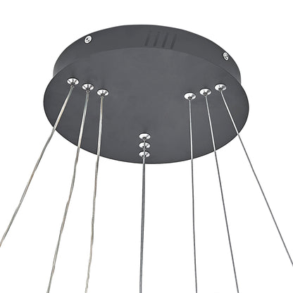 Modern 3 Ring Aluminum Round Hanging LED Pendant Light