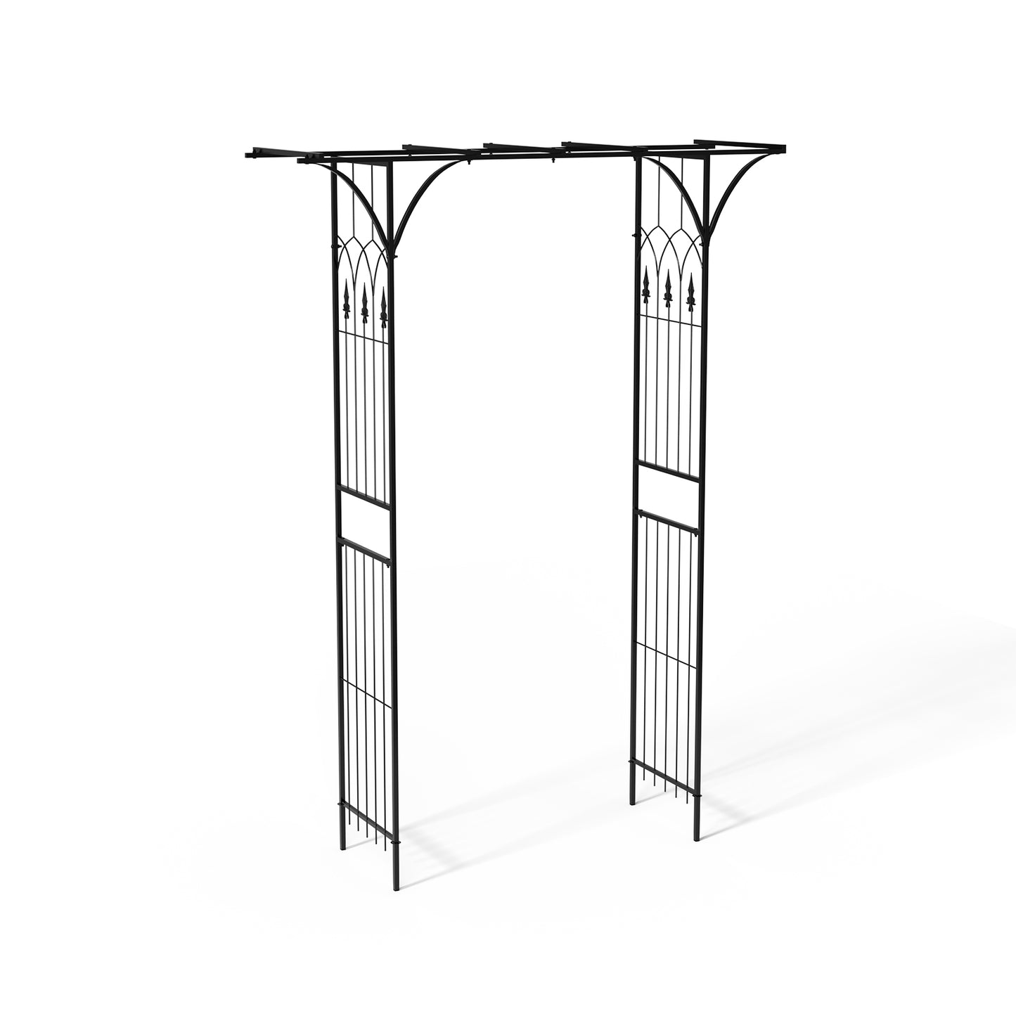 Black Metal Garden Arch Trellis