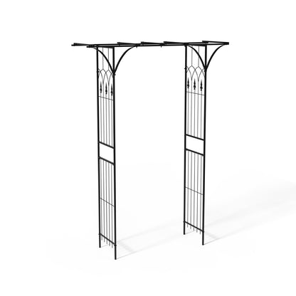 Black Metal Garden Arch Trellis