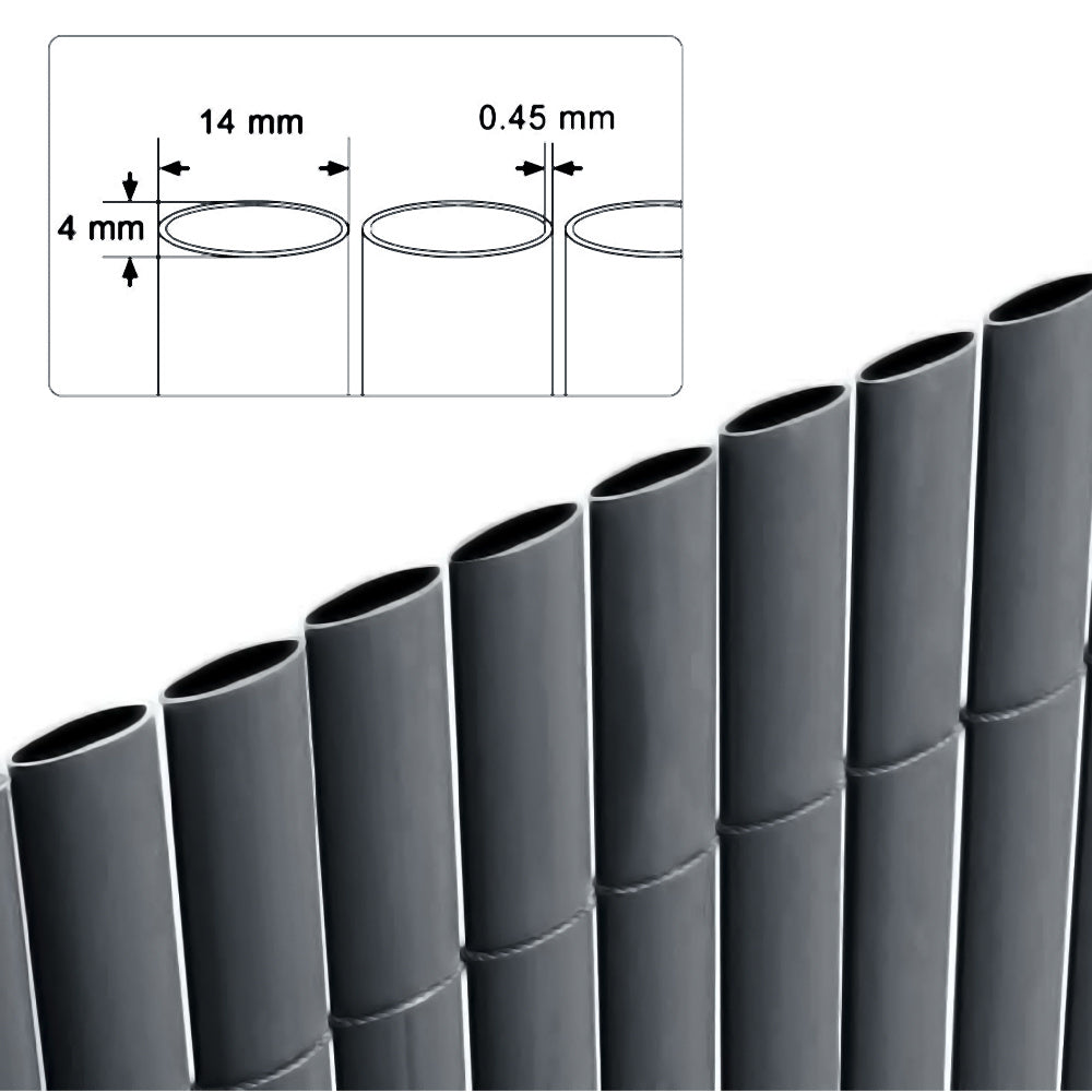 Dark Grey Garden Fence Outdoor Privacy Screen