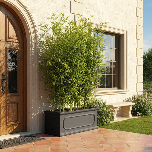 70cm Black Cement Flower Pot