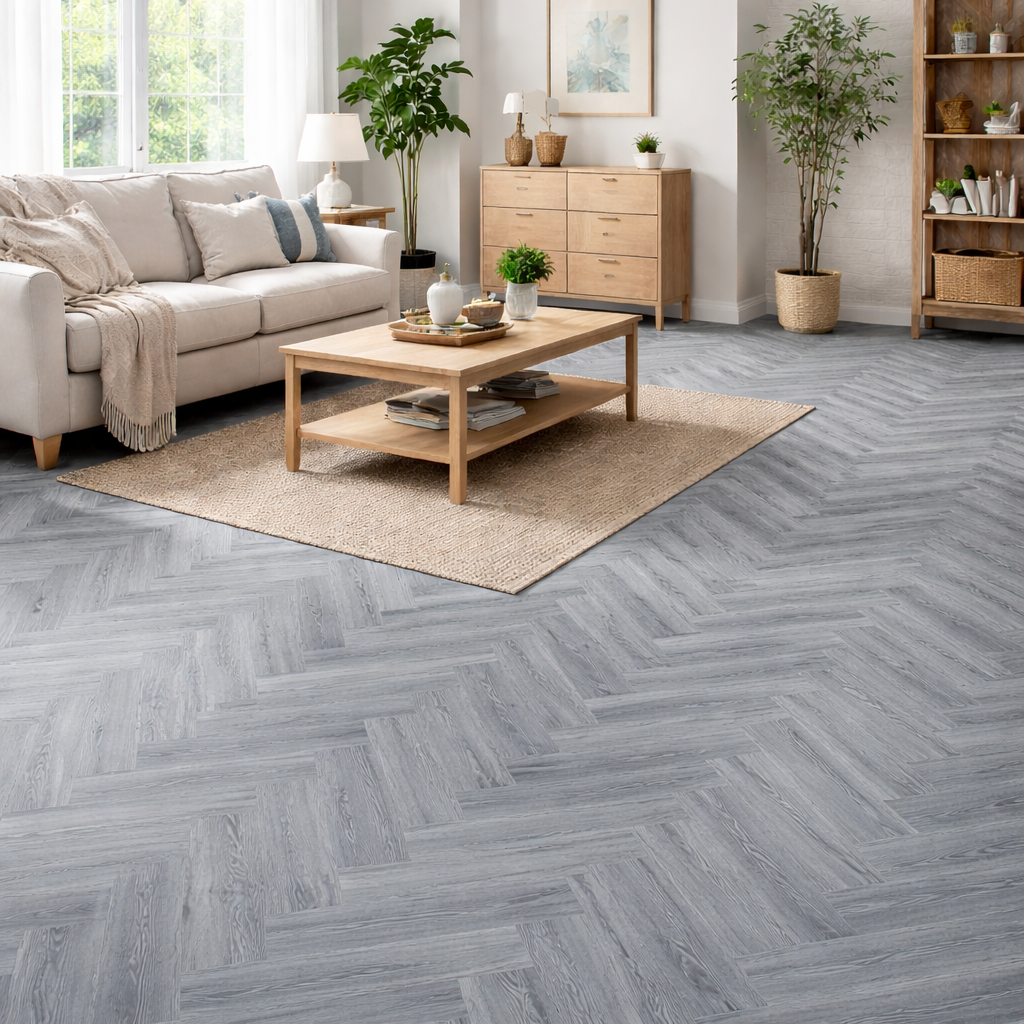 Rustic Style Wood Plank PVC Flooring