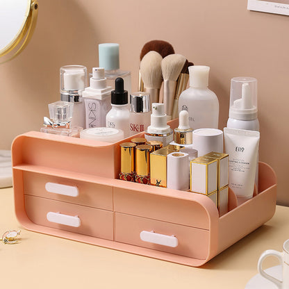 Multifunctional Plastic Desk Organizer with Drawers