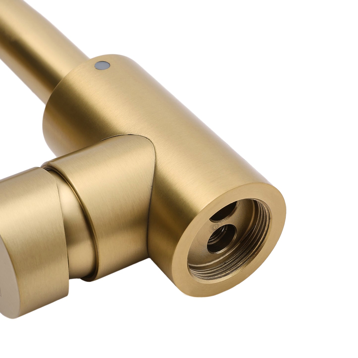 Gold Arc Single-Handle Faucet with Swivel Spout