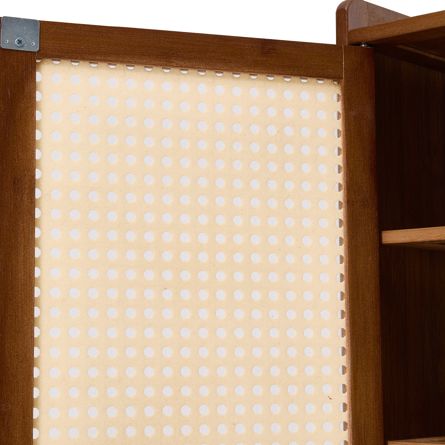 Bamboo Shoe Storage Cabinet with Doors