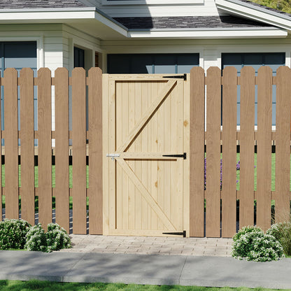 83cm Wide Wooden Garden Fence Panels 180cm High