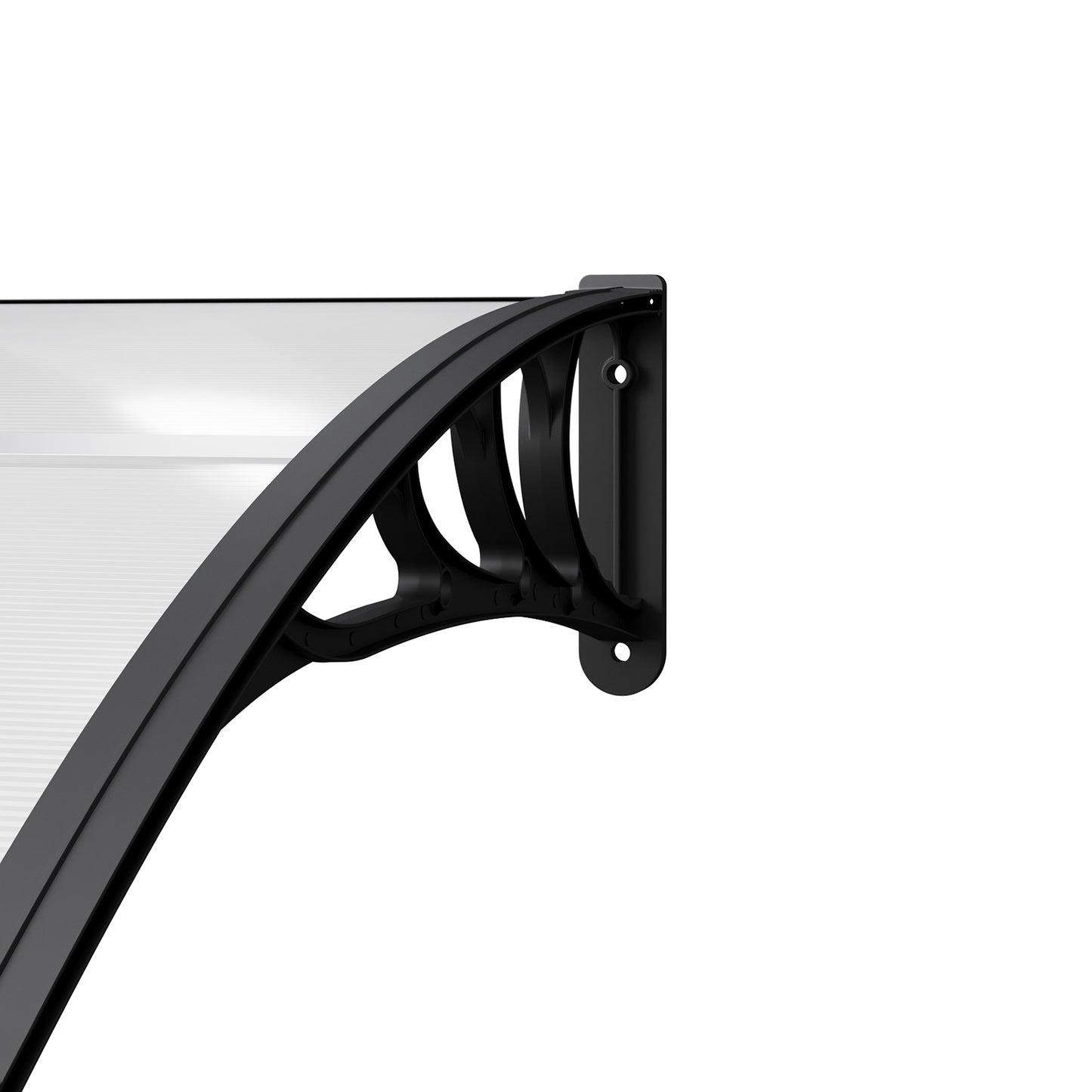 Transparent Outdoor Door Canopy Window Awning with Drainage Channel