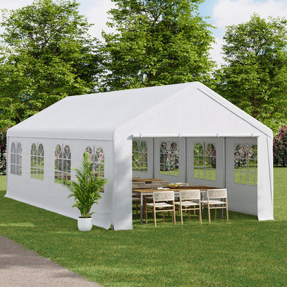Garden Party Tent with Removable Sidewalls and Doors