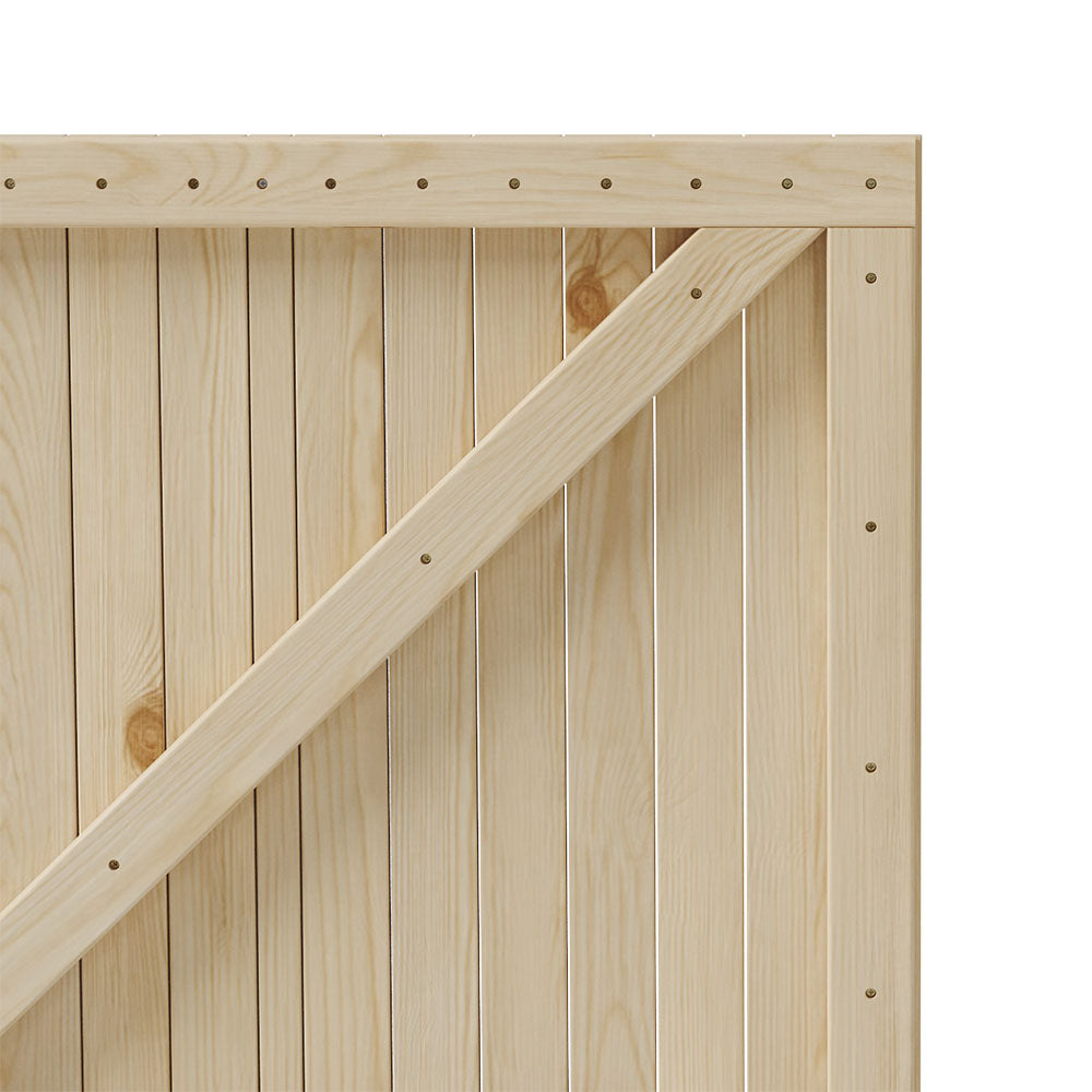 90cm Wide Wooden Garden Gate 180cm High