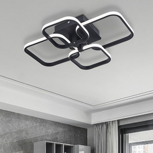 Contemporary LED Energy-efficient Semi Flush Ceiling Light