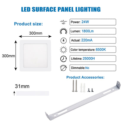12W LED Surface Panel Light