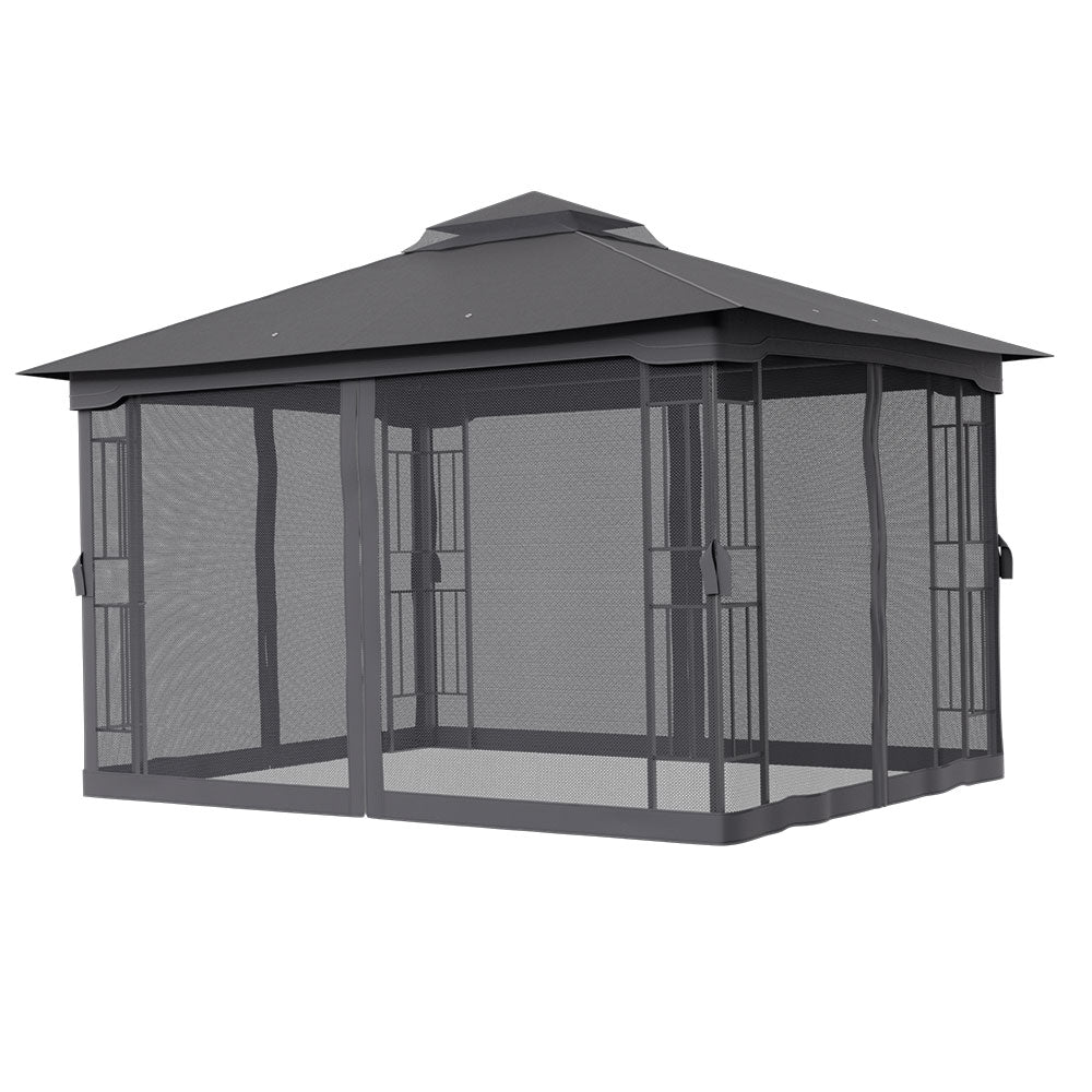 Waterproof Retractable Iron Pergola Canopy Tent and Mesh Screens