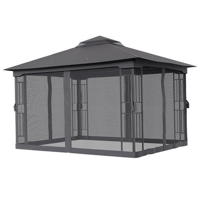 Waterproof Retractable Iron Pergola Canopy Tent and Mesh Screens