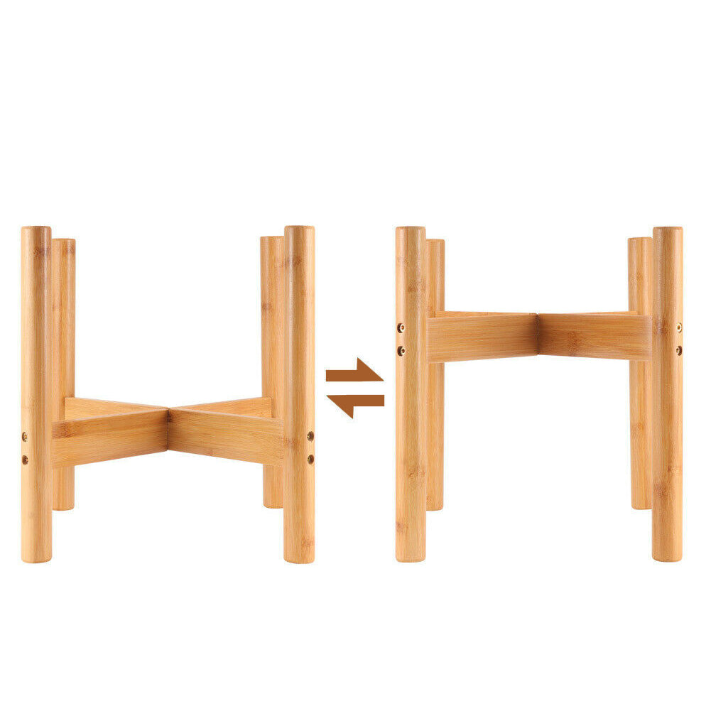 Bamboo Nordic Raised Plant Stand