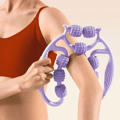 360-Degree Leg Muscle Roller Massager with 9 Wheels