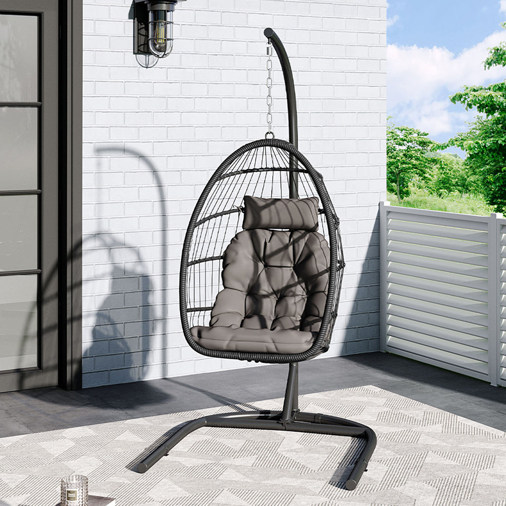 Outdoor Hanging Egg-Shaped Chair