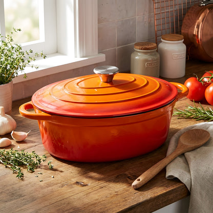 Enamelled Cast Iron Dutch Oven Pot for Bread Baking