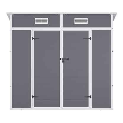 6x4FT Outdoor Plastic Garden Storage Shed