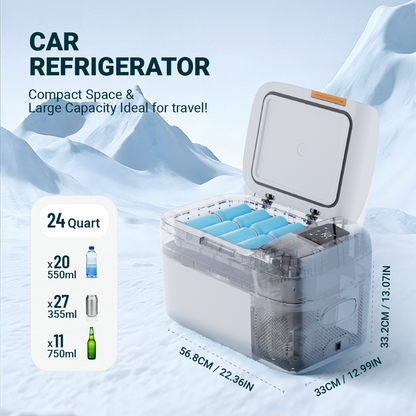 23L Portable Car Refrigerator with Display