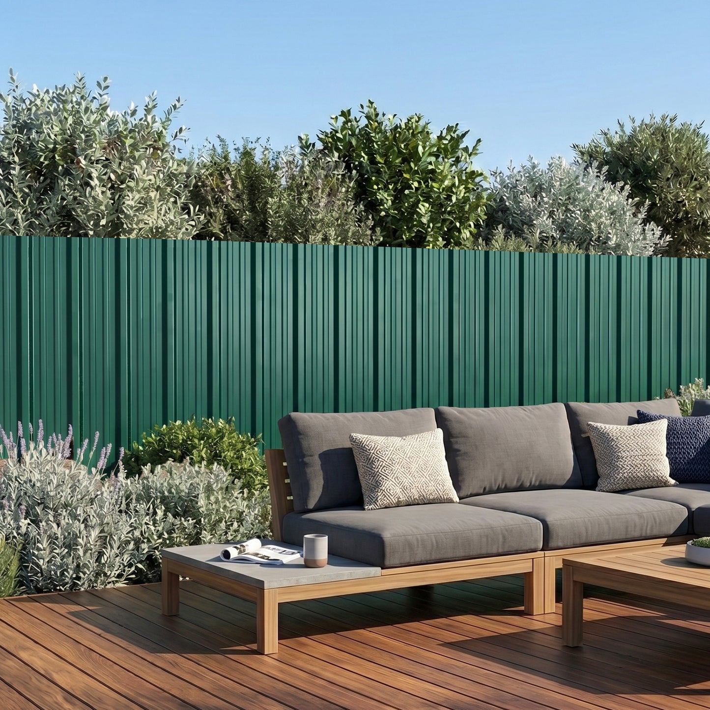 12pcs Galvanised Steel Corrugated Roofing Sheets