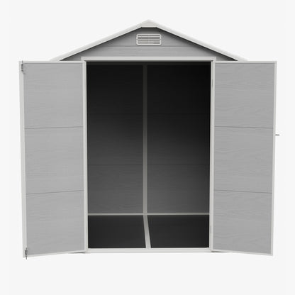 6x6 FT Outdoor Garden Plastic Storage Shed