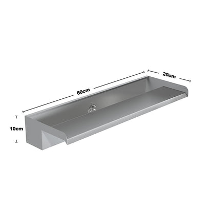 20cm D Back Entry Stainless Steel Water Blade