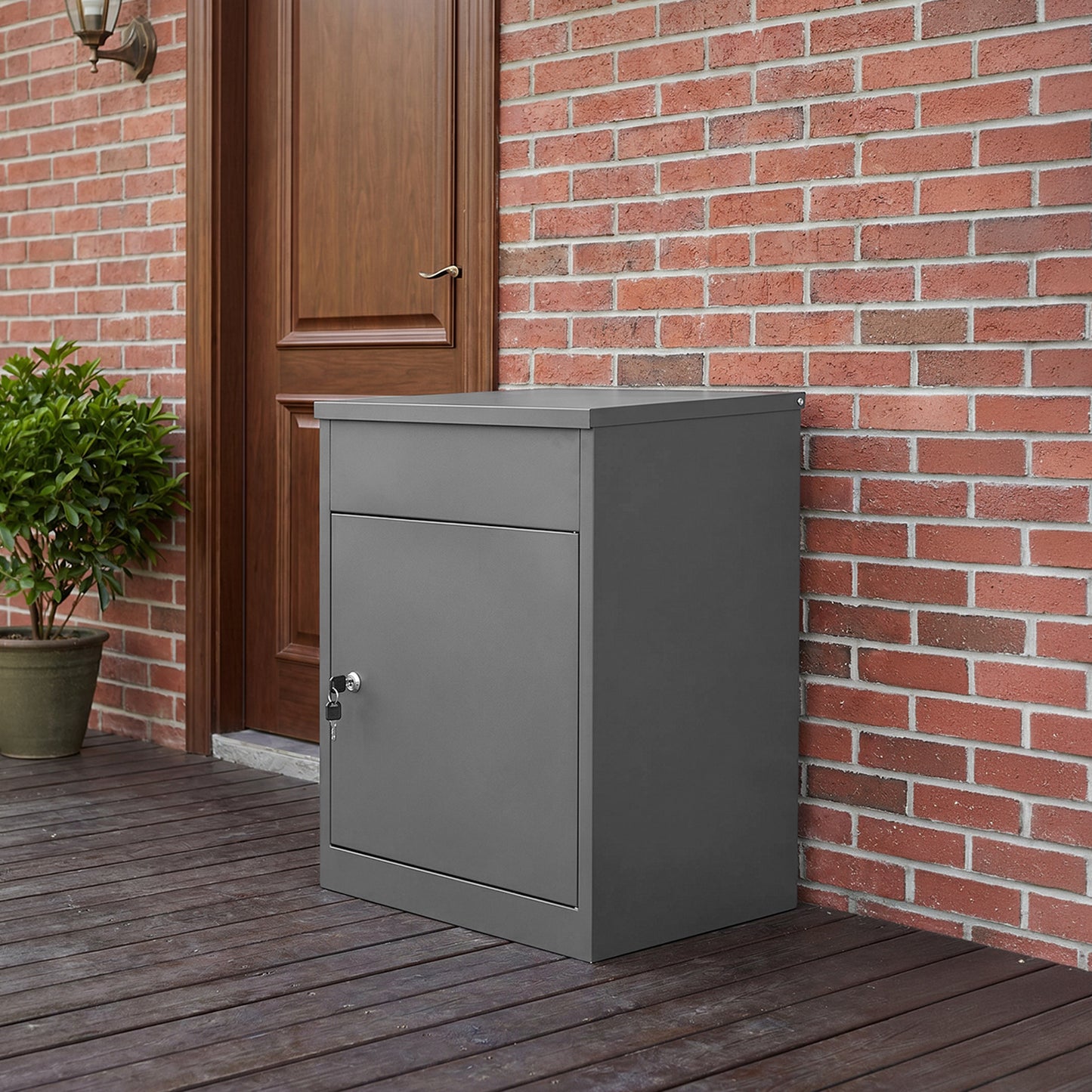Lockable Galvanised Steel Parcel Drop Box