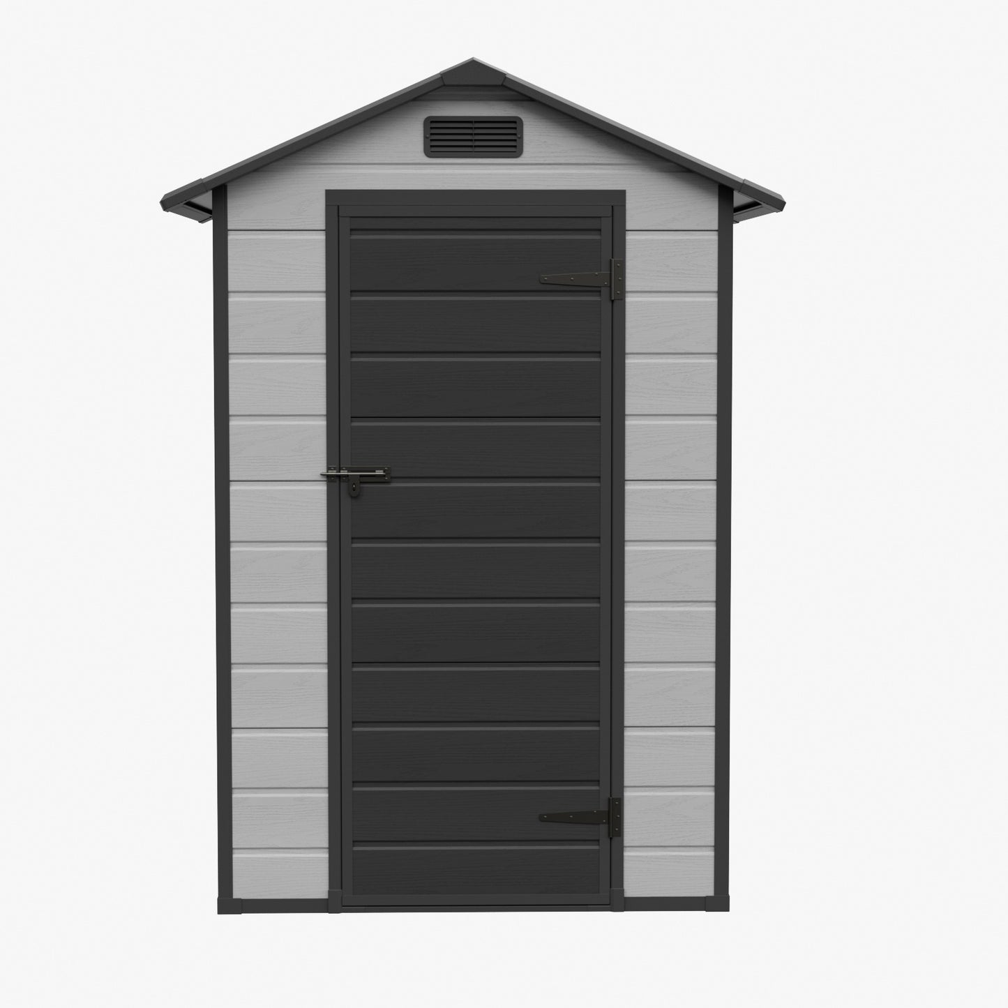 4.4 x 3.4FT Garden Plastic Storage Shed with Lockable Hinge Door