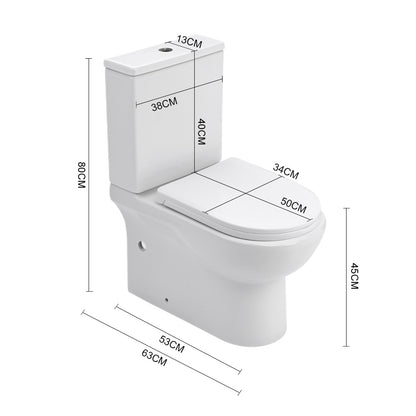 2-Piece Elongated Toilet with Dual Flush