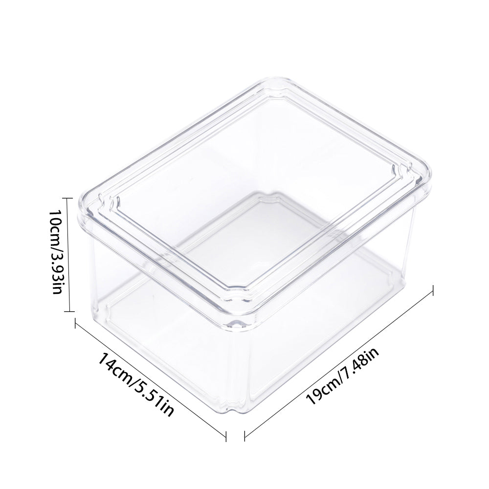 4Pcs Transparent Refrigerator Bins Organizer Set