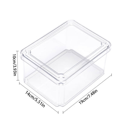 4Pcs Transparent Refrigerator Bins Organizer Set