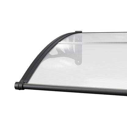 Transparent Outdoor Door Canopy Window Awning with Drainage Channel