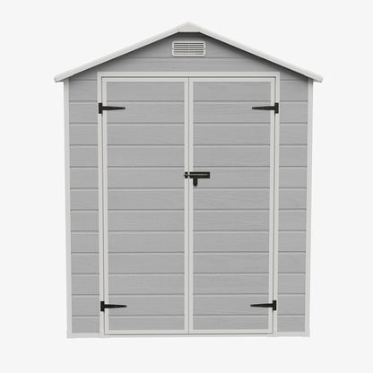 6x6 FT Outdoor Garden Plastic Storage Shed