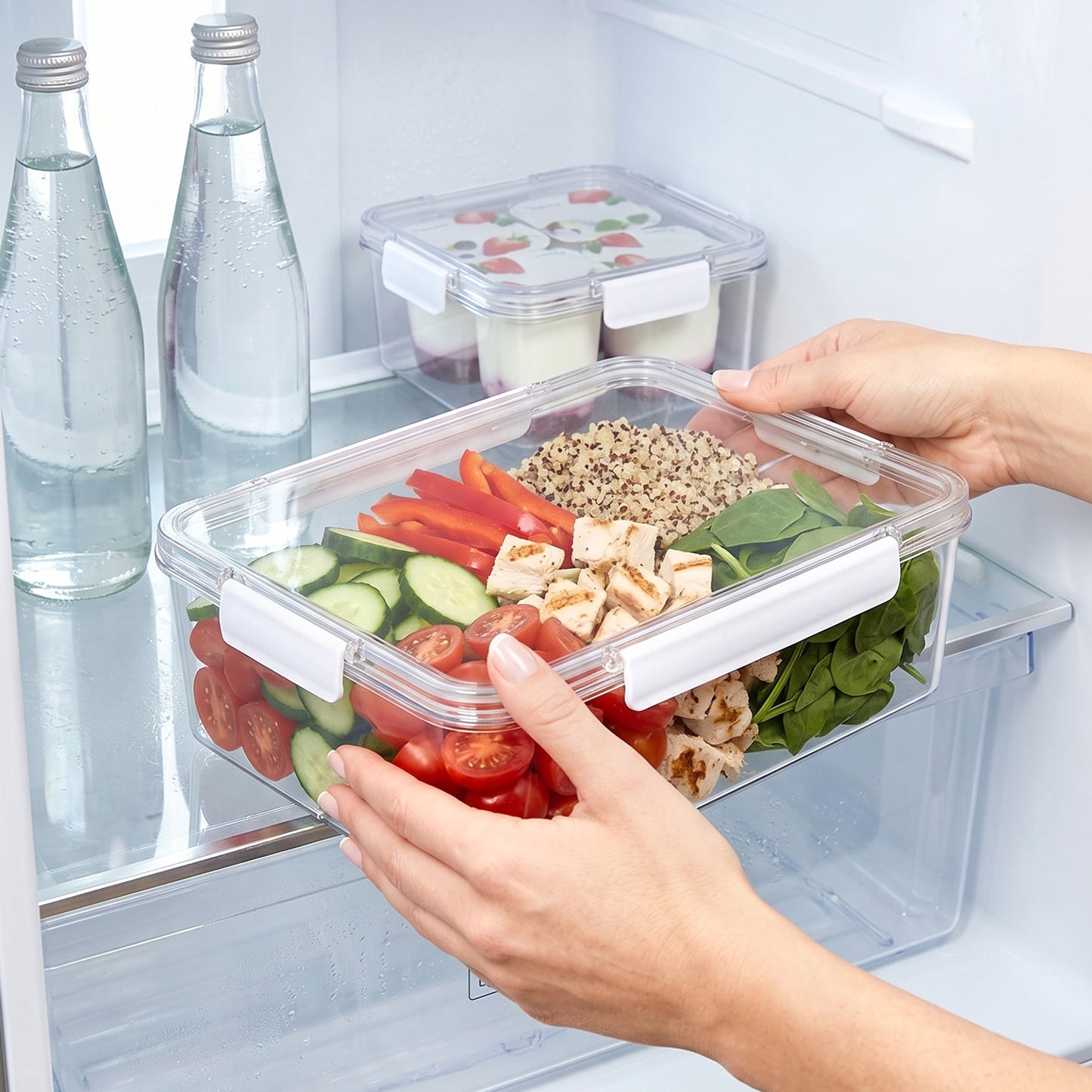 5Pcs Fridge Food Storage Containers with Lids