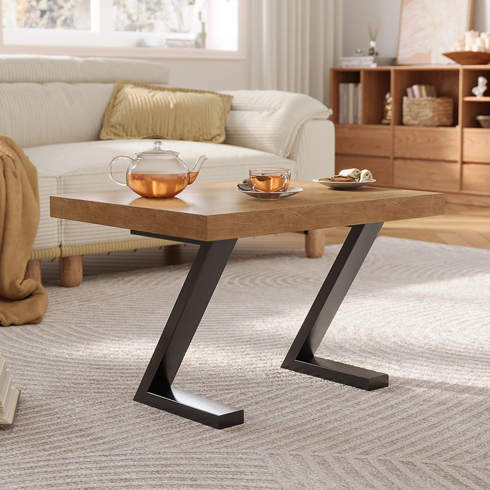 Set of 2 Metal Table Legs in 40cm Height